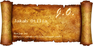 Jakab Otília névjegykártya