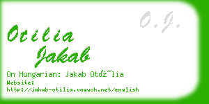 otilia jakab business card